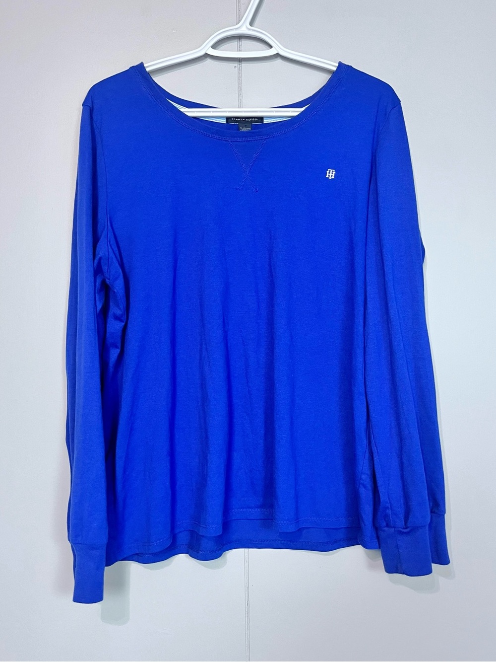 Tommy Hilfiger Royal Blue Crew Neck Long Sleeve Top. XL